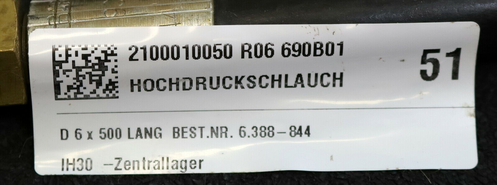 KÄRCHER HD-Schlauch DN6 Länge 45cm 6.388-844.0 PN 250bar - unbenutzt