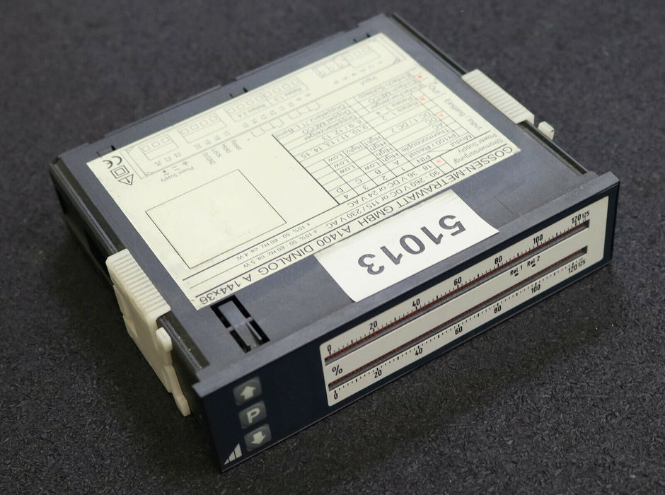 GOSSEN METRAWATT Doppel-Leuchtbandanzeiger A1400 DINALOG A Frontblende 144x36mm