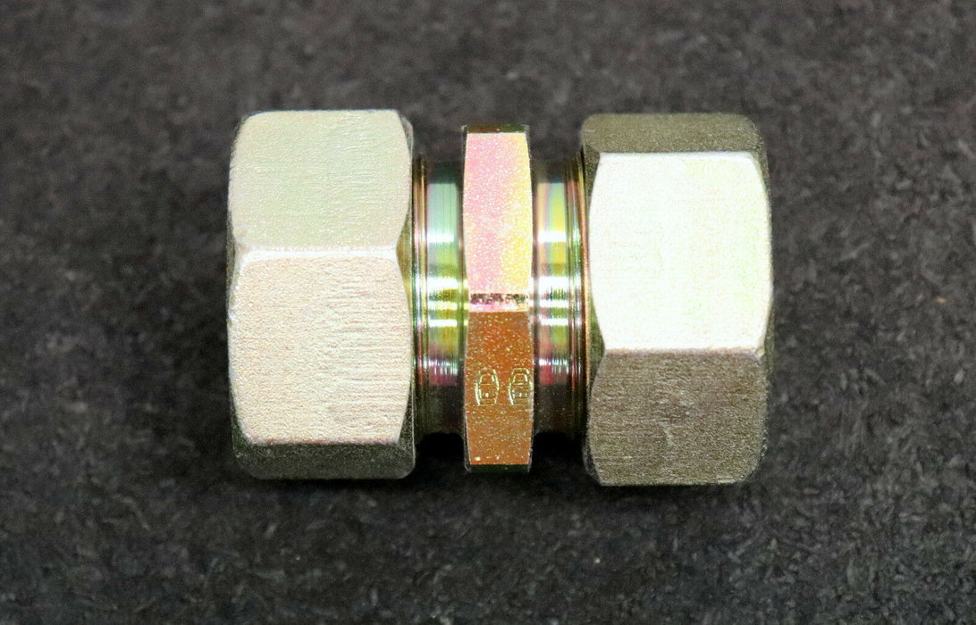 PARKER ERMETO 5 Stück Verschraubung gerade G28-PL Stahl Part No. 740071