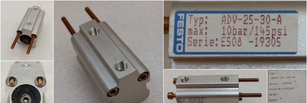 FESTO Pneumatik Norm Zylinder ADV-25-30-A Serie E508 Teile-Nr. 19305