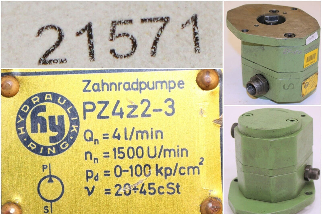 HYDRAULIKRING Zahnradpumpe PZ4Z2-3