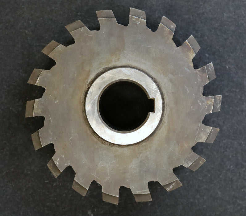 PWS Zahnstangenfräser 6-rillig m=3,0mm BPII 20°EGW - Ø160x65xØ40mm