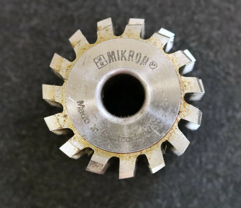 MIKRON Vollstahl-Wälzfräser No. 96549 m= 1,30 ho= 2,925 20°EGW - Ø40x25xØ10mm