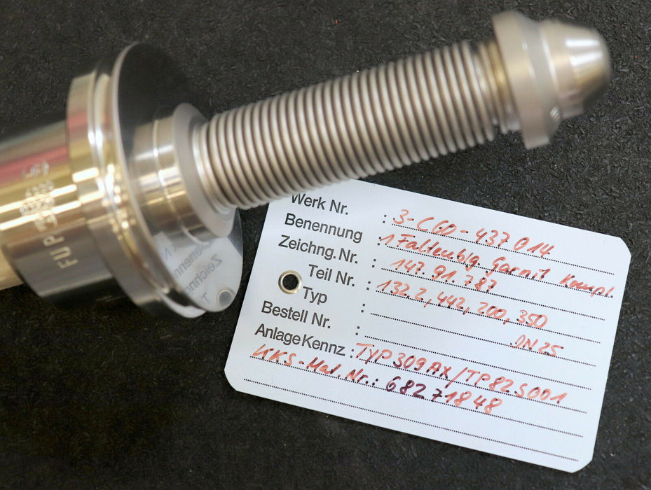 KSB Faltenbalggarnitur NUCA-A-320 IV-80 147.91.787 DN25 PN50 für Typ 309AX