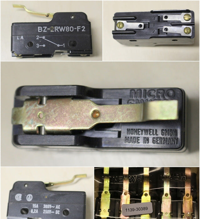 HONEYWELL Schnappschalter BZ-2RW80-F2 15A 380 VAC - 0,2A 250VDC Bauform E