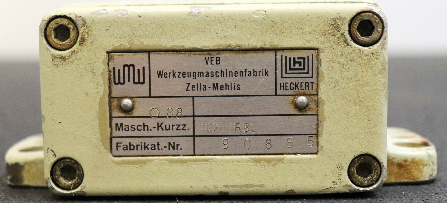 HECKERT DDR Endlagenschalter Nockenschalter 2-fach Kurzzeichen 102 RSL gebraucht