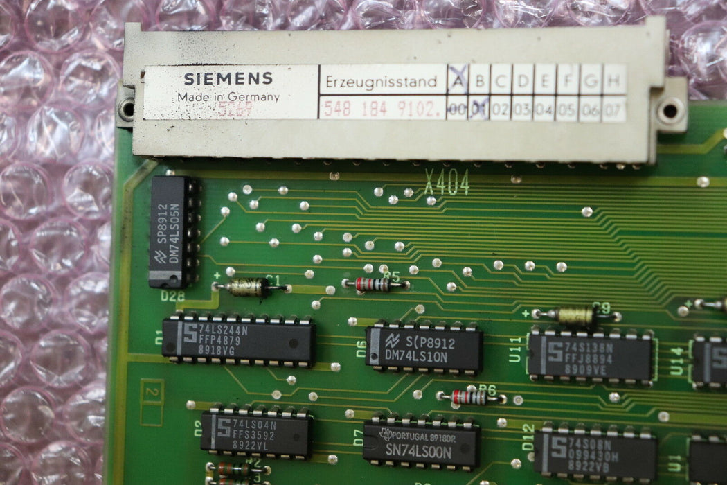 SIEMENS SINUMERIK SIROTEC EIN-/Ausgabe 6FX1118-4AB01 Version A gebraucht - ok