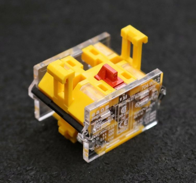 EAO 3 Stück Kontaktblock ROT 704.900.2 - unbenutzt