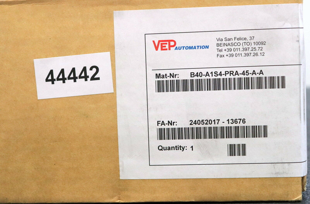 VEP AUTOMATION Flansch-Greifer Greifer-Spanner B40-A1S4-PRA-45-A-A Zylind.Ø 40mm