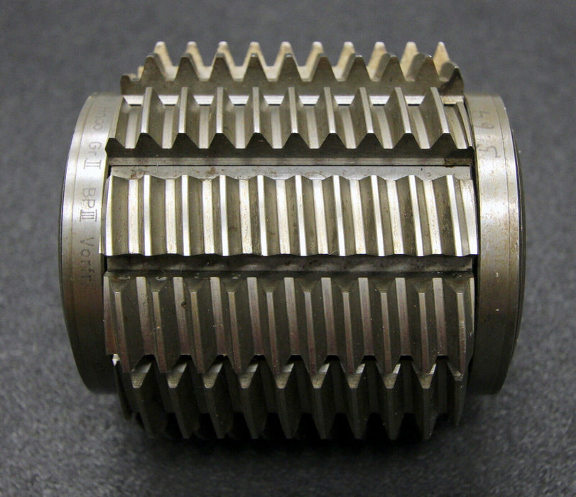 KLINGELNBERG Stollenwälzfräser involute spline hob m=2,5mm BP III LKN 3gg. Re.