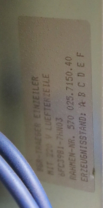 SIEMENS SINUMERIK PLC-Erweiterung 6FC3981-4FD Option P03 Komplett