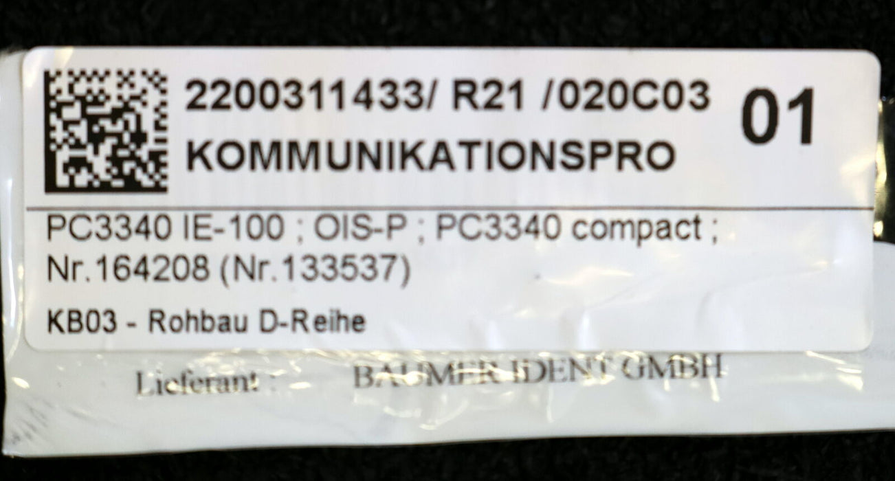 BAUMER Sensormodul OISP PC3340-IE Rev. 4 Part.No. 133537 24VDC 10W - gebraucht -