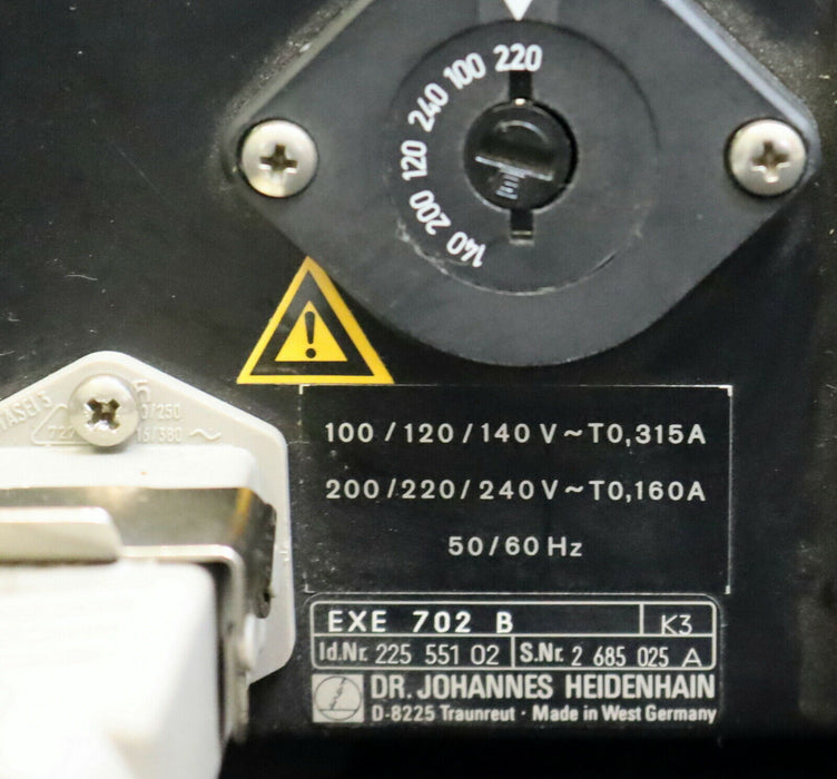 HEIDENHAIN Encoder Interface EXE 702 B ID-Nr.22555102 100/120/140VAC T 0,315A