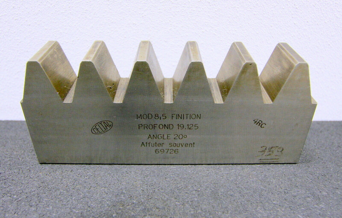 DELTAL Hobelkamm rack cutter f. MAAG-Wälzhobelmaschinen m= 8,5 20° 165x25mm