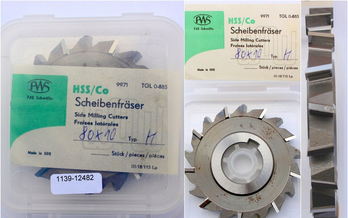 Scheibenfräser DIN 885 Art.-Nr. 14131090Form A Typ H Ø80js16x10k11xØ27H7