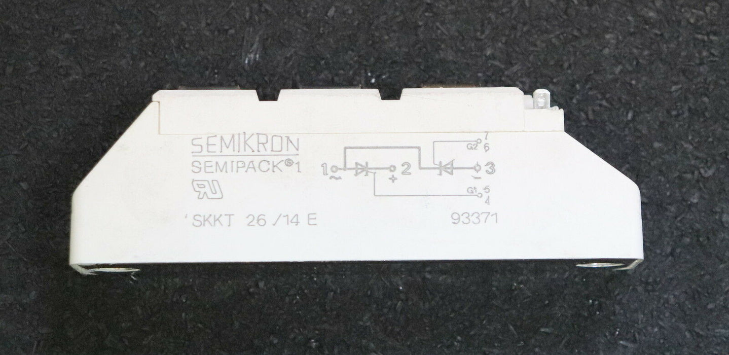SEMIKRON Thyristor SKKT 26/14 E Semipack 1 3-Pin Art.Nr. 93371 - gebraucht - ok