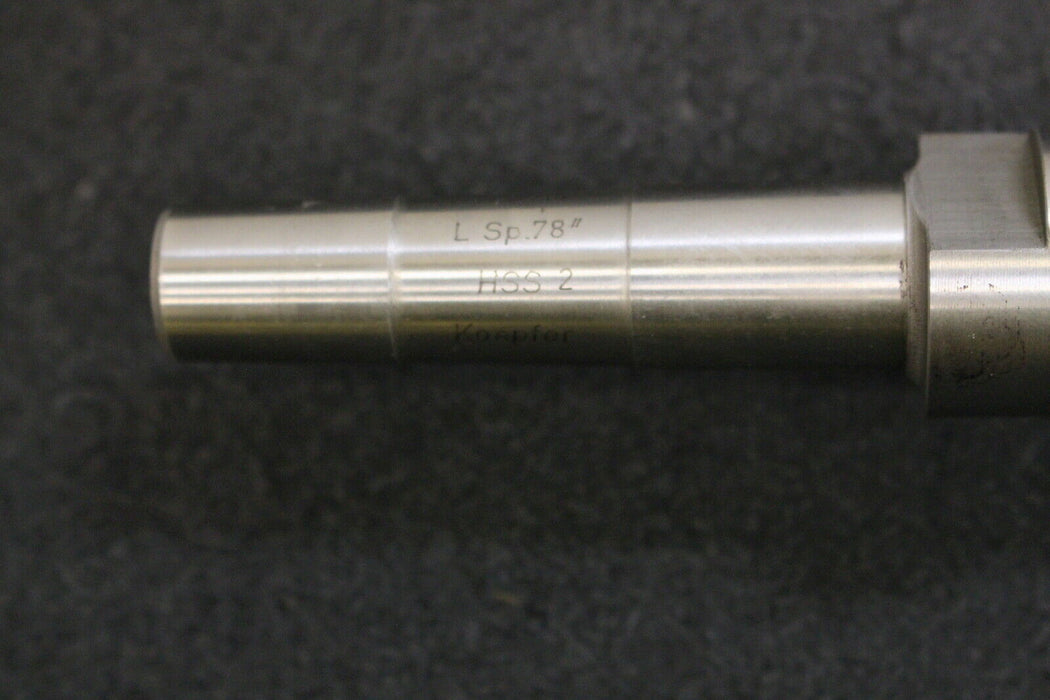 KÖPFER Schneckenrad-Tangential-Schaftwälzfräser m=1,9968 für SchneckenØ 40,1mm