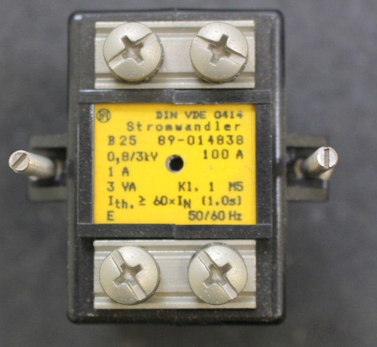 BBC Stromwandler B25 - 5VA - Klasse 3 - 100/1A - Typ 89-014838