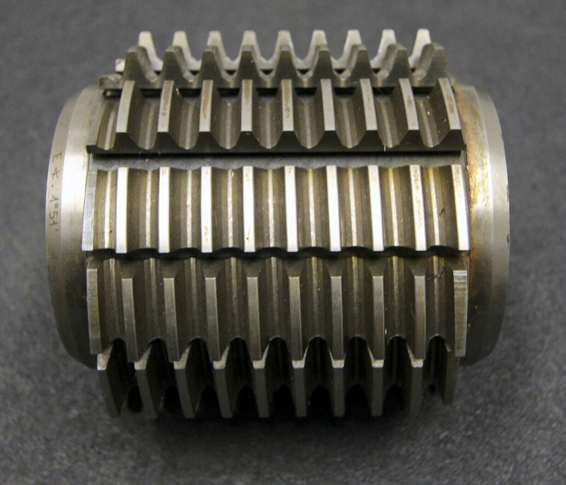 SAAZOR Stollenwälzfräser involute spline hob m= 3mm BP IV nach DIN3972 15° EGW