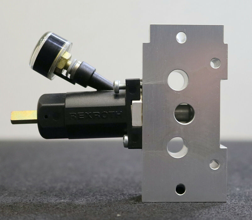 REXROTH Ventil valve 5750020500 mit Druckanzeige - gebraucht -