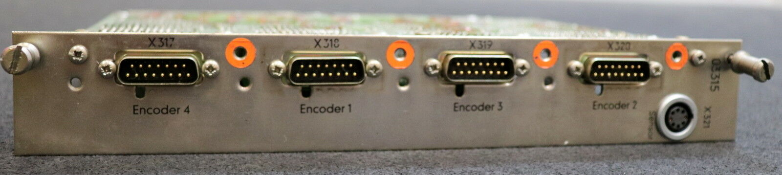 SIEMENS Messkreiskarte 03315 mit 2x 03390 6FX1125-1AA00 548 251 9001.00 E-Stand