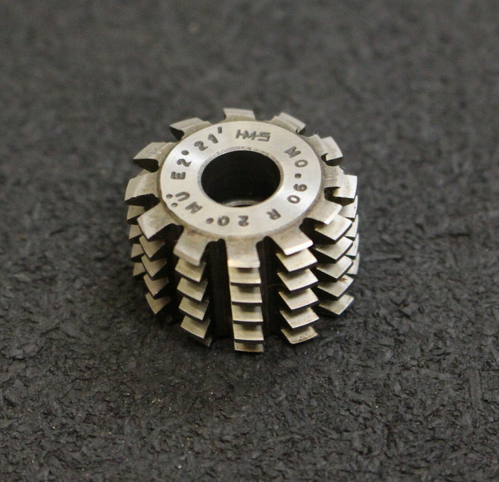 IMS Vollstahl-Wälzfräser m= 0,90mm 20° EGW 1gg. rechts 12 Spannuten