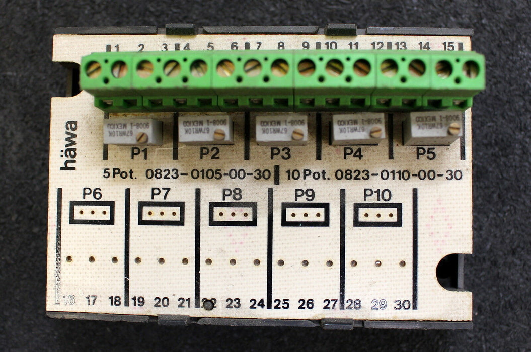 HÄWA Potentiometerbaustein 0823-0105-00-30 5 Pot. 0823-0105-00-30 10 Pot. 0823-0