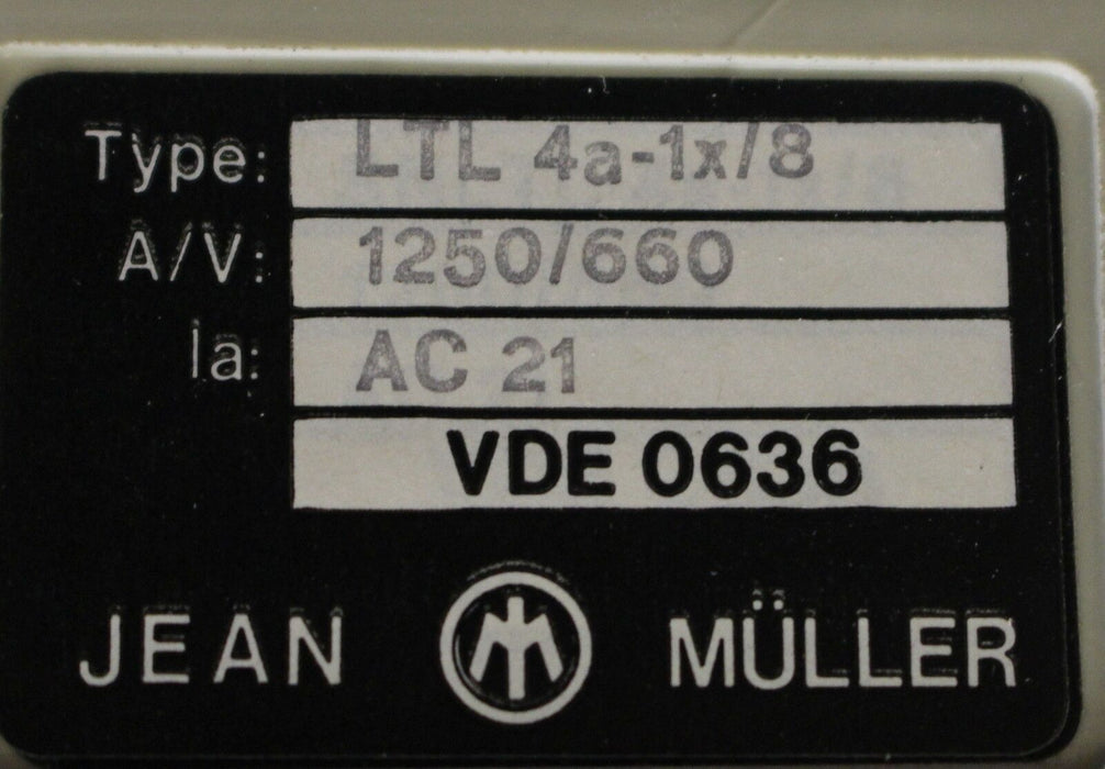 JEAN MÜLLER NH-Sicherungslasttrennschalter LTL 4a-1x/8