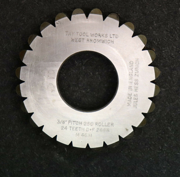 TAY TOOLS Scheibenschneidrad für Rollkettenrad M4631 Tlg. 3/8" x Roller 240 Z= 24