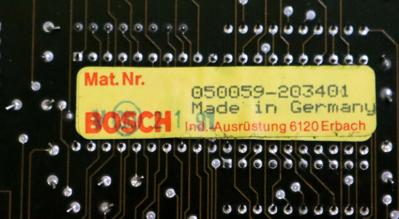 BOSCH PC Steuerkarte R600 Mat.Nr. 050059-203401 - gebraucht