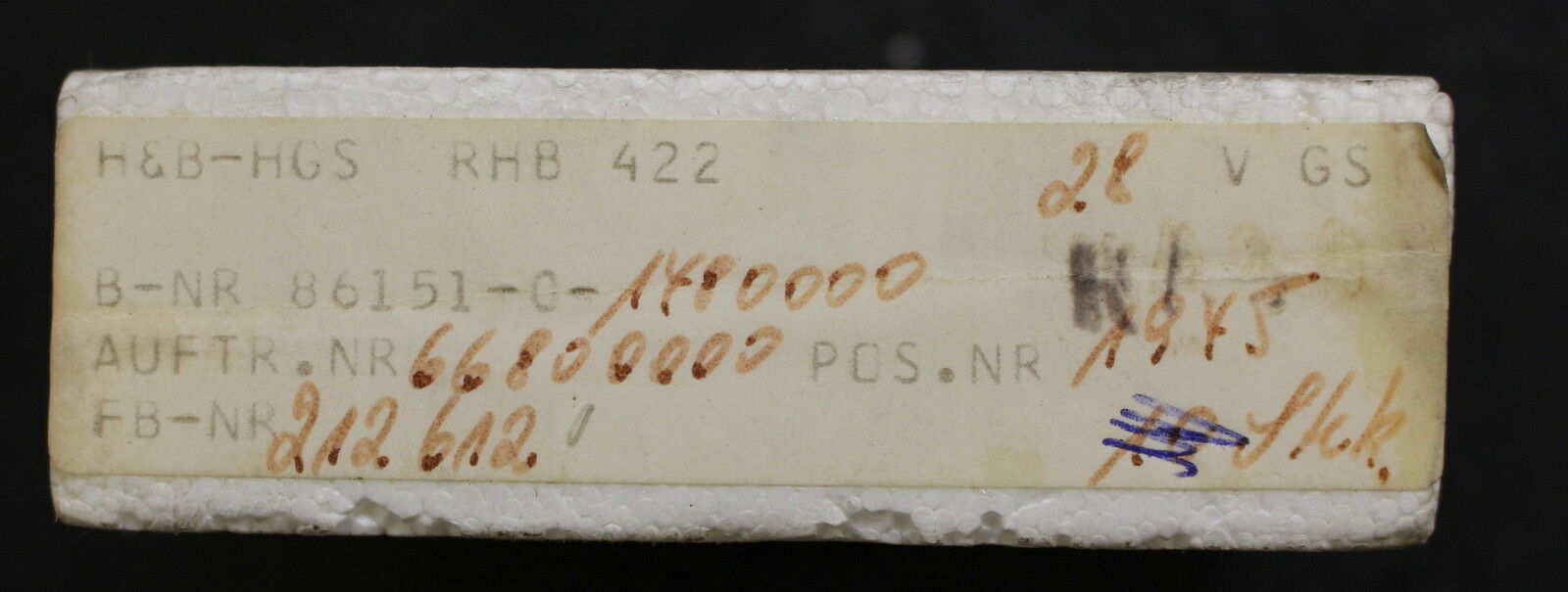 AEG Relais RHB 422 V22 512.9050-30 E Z 3 16-40VDC 1100 Ohm Vollgekapselt 86151