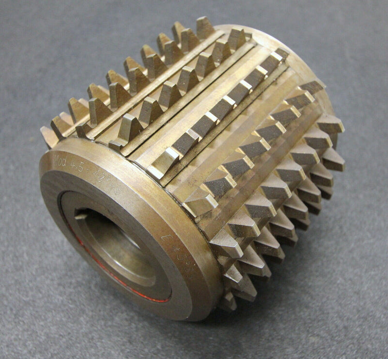 SAAZOR Stollenwälzfräser involute spine hob m = 4,5mm 19°45 EGW Ø150x140xØ50mm