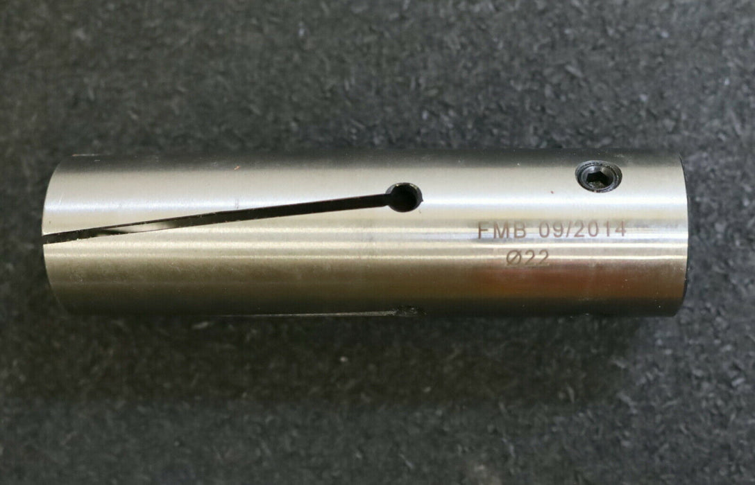 FMB Spannhülse für Stangenlademagazin Ø22mm Gesamtlänge 90mm Außen-Ø 25mm