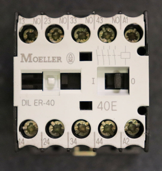 MOELLER 3 Stück Schütz mit Kontaktblock DIL ER-40 + 04 DIL-E Steuerspannung 110V