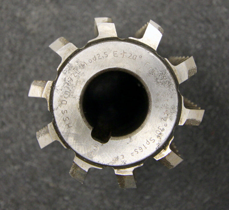 FETTE Vollstahlwälzfräser gear hob m= 2,5mm BP II nach DIN3972 20° EGW 1gg. R.