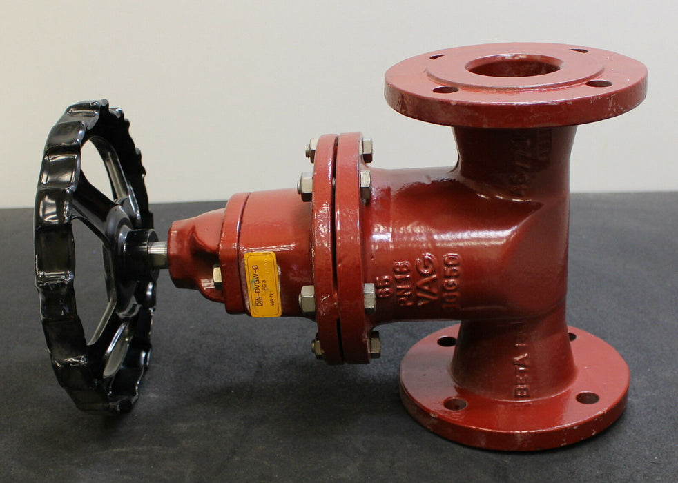 VAG 1 Plattenschieber Absperrventil BETA 136 DN65 PN10 mit Handrad Grauguss