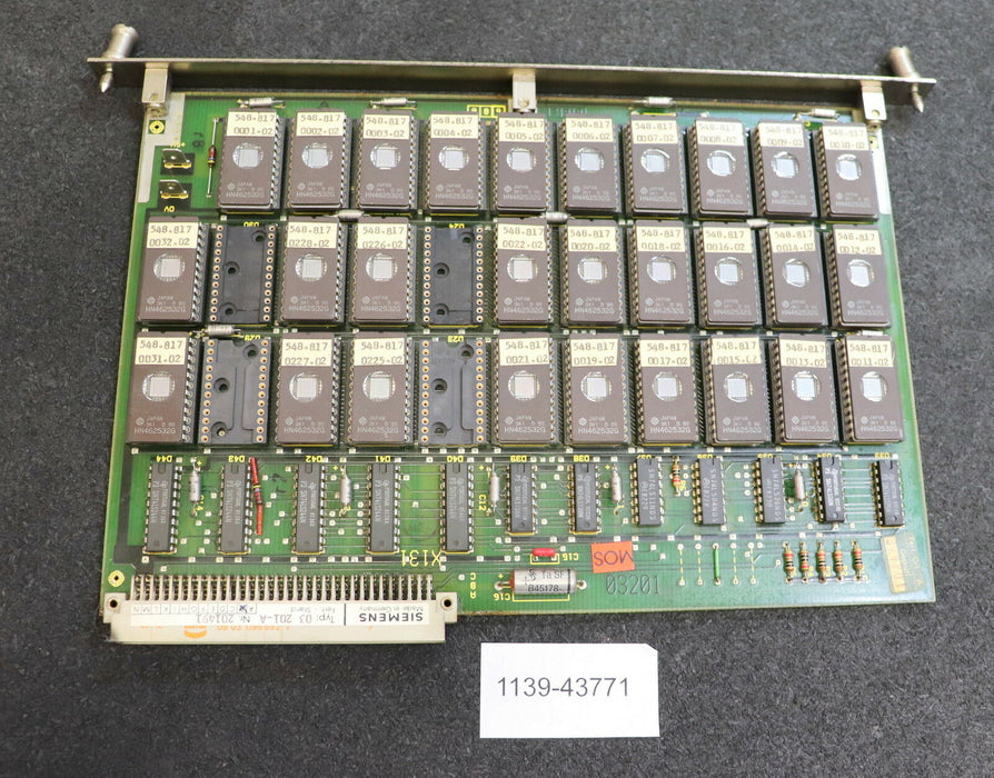 SIEMENS SIMATIC EPROM Karte 03200 03201-A 201491 Entwickungszustand B EPROM