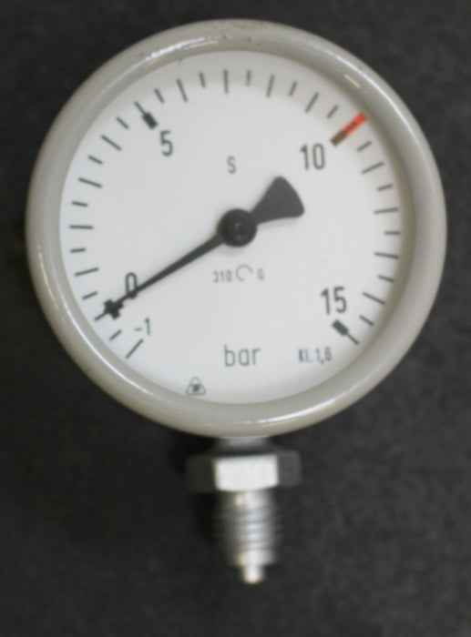 DRÄGER Manometer Typ 7202973 -1 … 15bar Kl.1,6 G1/2"