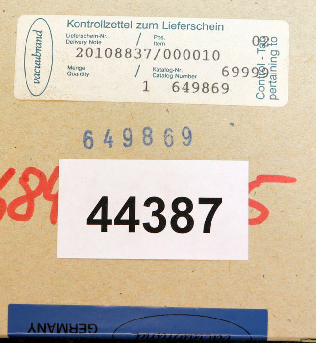 VACCUBRAND Dichtungssatz für Stator Hochstufe Stator Hochstufe 64034 Art 649869