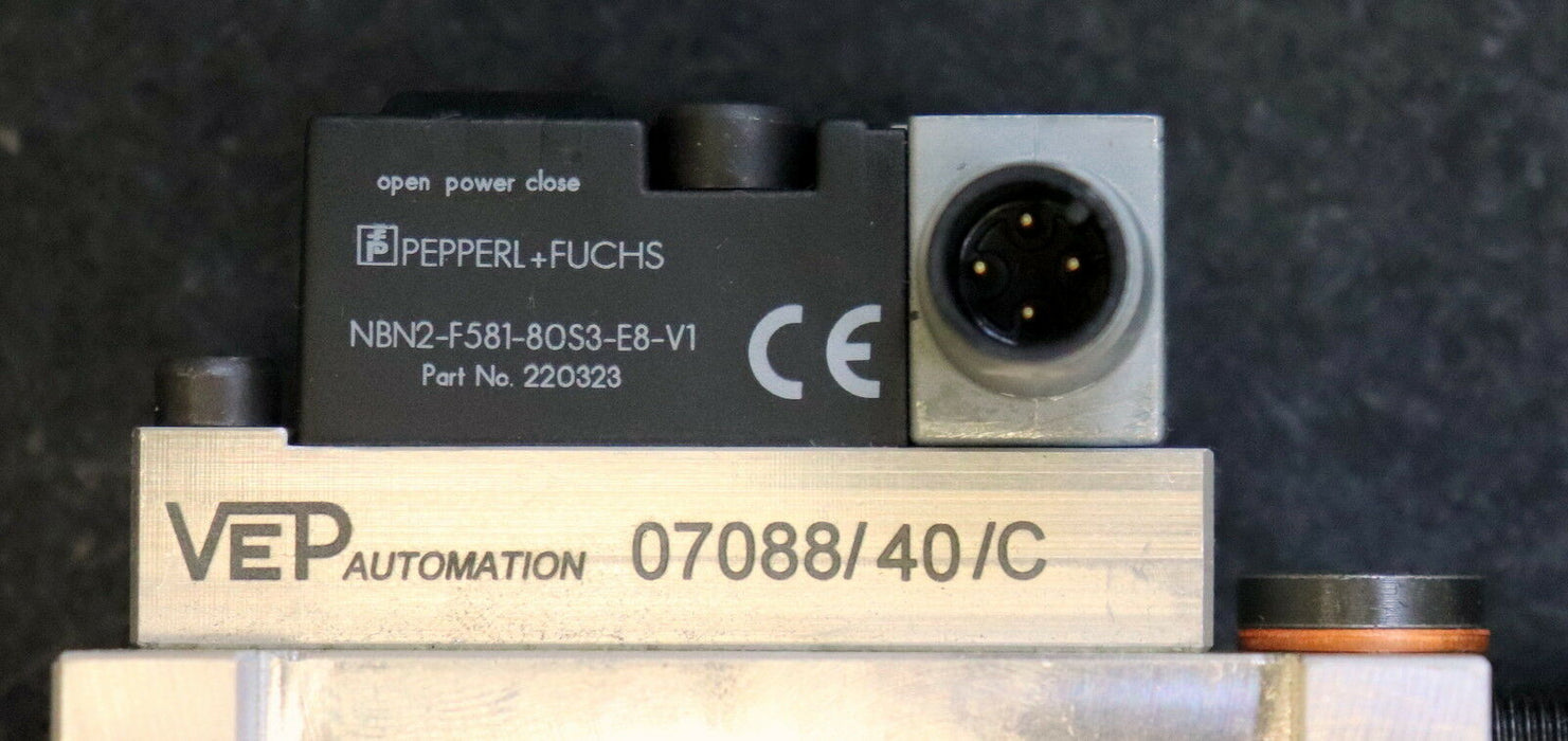 VEP AUTOMATION Stiftziehzylinder DCPD40AN12-40IR No. 01625 Anschraubbereich 55mm