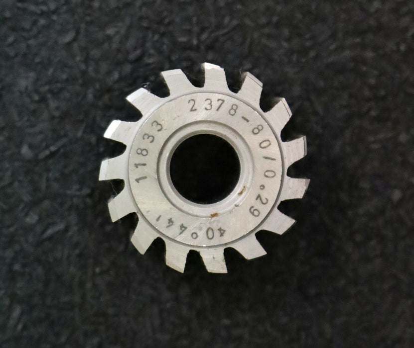 SCHNYDER Zykloid-Wälzfräser No. 11833 für Zykloidenprofil 2378-80/0.29 1ggR