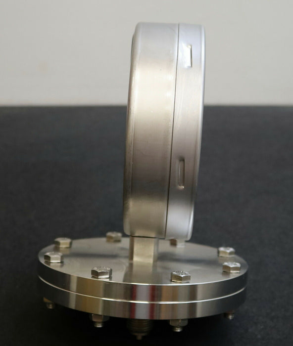 NATHE Plattenfeder-Manometer -10…+15mbar Kl. 1,6 Edelstahl - Anschluss G1/2"