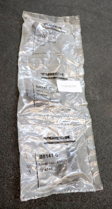 TURCK 3 Stück Sensorstecker female B8141-0 U 6545 Ident-Nr. 69049