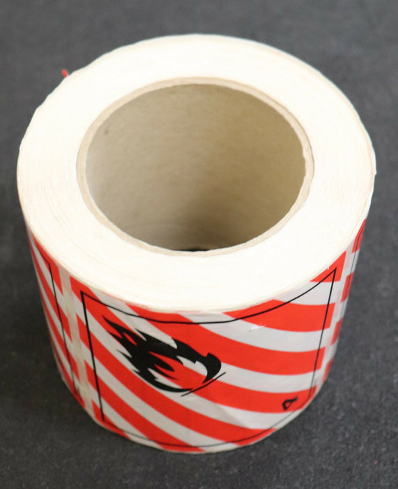 LABELident.com + HH 800 Stück Gefahrgutaufkleber 4 Endzündbare Stoffe 100x100mm