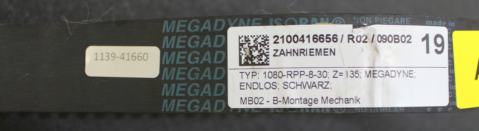 MEGADYNE Zahnriemen ISORAN 1080 RPP8-30 631 Teilung 8 B: 30mm Zähnezahl Z=135