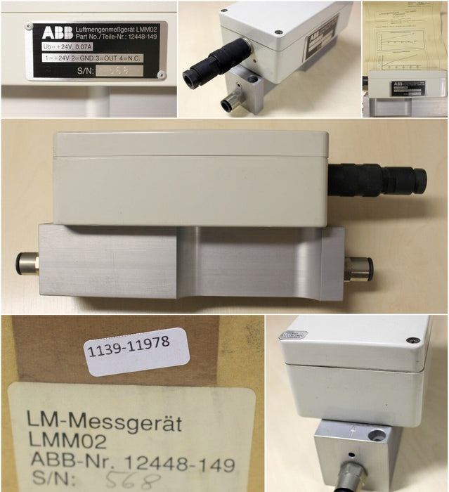 ABB Luftmengen-Messgerät LMM02 - ABB-Nr. 12448-149 - mit Prüfprotokoll