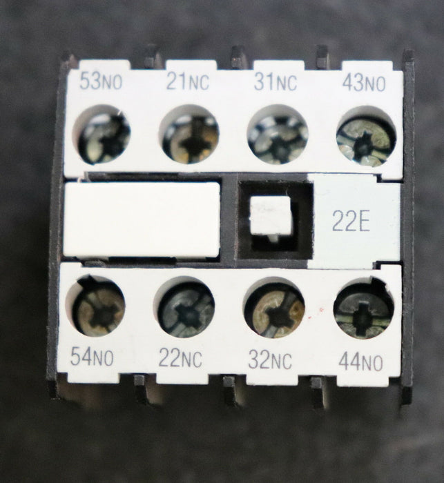 SCHIELE Schütz + Kontaktblock KH05-40E Art.-Nr. 1270301 + Hi-FL 22E