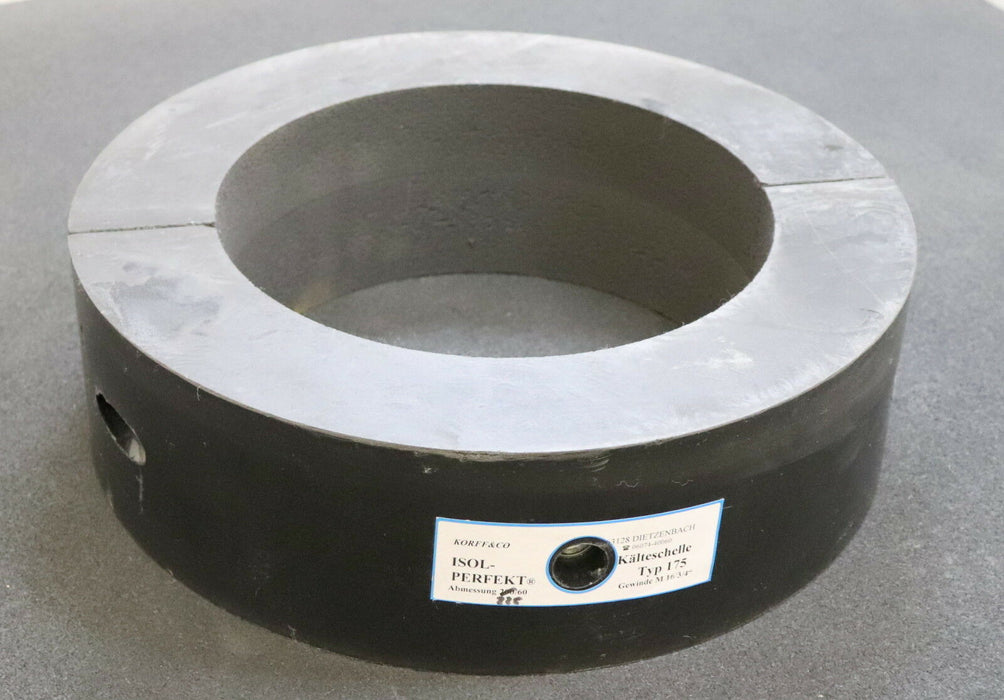 KORFF Kälteschelle Typ 175 für Rohr-Ø 225mm Breite 100mm Gewinde M16 3/4"
