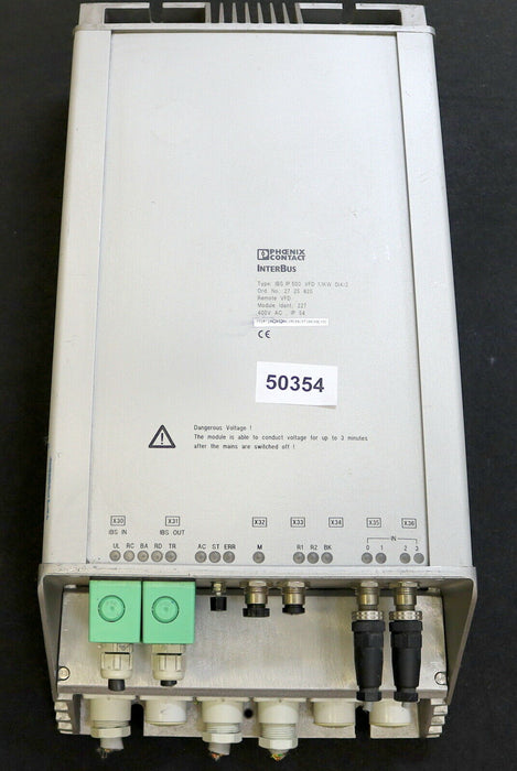 PHOENIX CONTACT Frequenzumformer IN/OUT IBS VFD 1,1KW DI4/2 No. 2725820 E: 04