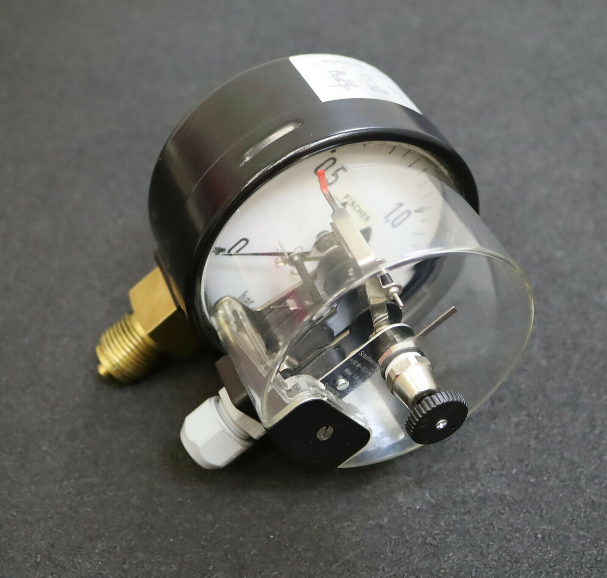 FISCHER Rohrfeder-Manometer MA1103D082000030 0-1,6bar Kl. 1,0 - KB10M1 ...